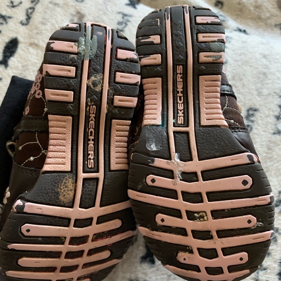Skechers toddlers brown abs pink shoes size 8 - Picture 7 of 12